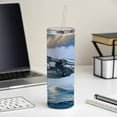 thumbnail image 4 of PBY Catalina Seaplane United States Navy Search Rescue WWII 20oz Insulated Water Bottle Skinny Tumbler Includes Straw, 4 of 7