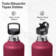 thumbnail image 3 of Termo Vaso-botella  Bloosom Acero Inoxidablecon Fría/caliente 64 Oz Rojo/Azul, 3 of 5