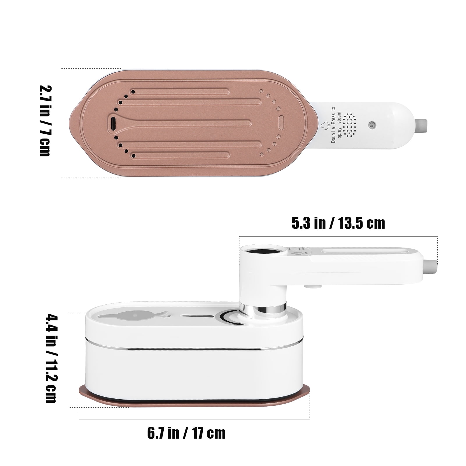 Supvox White Handheld Steamer, Rapid Heating, Stylish and Portable for Home