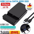 thumbnail image 1 of Carcasa externa para disco duro USB 3.0 compatible con discos duros SSD/HDD SATA3 de 2,5 y 3,5 pulgadas., 1 of 5