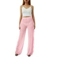 thumbnail image 3 of Mxiqqpltky Women Mesh Sheer Ruffle Cover Up Pants, 3 of 7