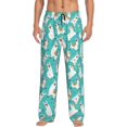 thumbnail image 1 of Balery Cartoon Llamas Pantalones de pijama para hombre, pijama ultraligero, pantalón de descanso-3X-Large, 1 of 6