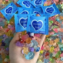 Hbtdoern Mini Glow in The Dark Animal Resin Models, Mystery Resin Animals Blind Bag, Mini Luminous Farm Ocean Figures, Animal Miniatures for Fairy Garden Accessories, Random Design