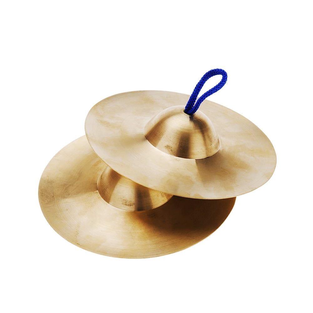 Portable Children Percussion Copper Hand Cymbals Gong Chinese Traditional Toy KS 