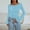 Light Blue, variant on Nxznwn Women's Long Sleeve Shirts Fall Slim Fitted Cropped Tops Casual Boat Neck Bell Sleeve Ribbed Ruched Y2K Blouse