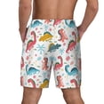 thumbnail image 4 of Balery Dinosaur Mens Swim Trunks Swim Shorts for Men Quick Dry Inseam Beach Shorts with Compression Liner Pocket-Large, 4 of 9