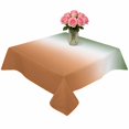 thumbnail image 2 of Sage Green Orange Ombre Table Cloth Waterproof Tablecloths, Abstract Modern Gradient Tablecloth Dining Table Cover for Kitchen Party Tabletop Outdoor, Square Tablecloth 54x54 Inch, 2 of 9