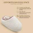 thumbnail image 4 of Kensie Girls' Sherpa Slippers – Fuzzy Indoor House Slippers for Kids, Cozy Slip-On Warm Shoes for Little Kid/Big Kid, 4 of 8