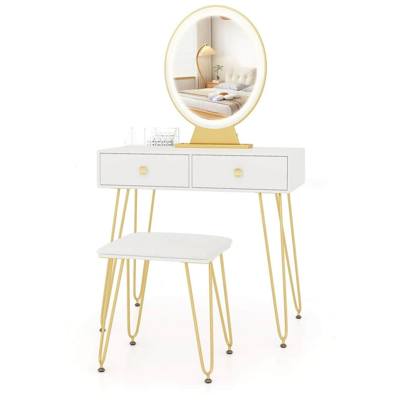 照明付き化粧台-Dressing table with lighting Amazon.com: MIRROTOWEL 46.7
