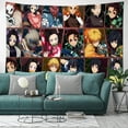 thumbnail image 4 of Demon Slayer Anime Backdrop Classics Photography Background for Bedroom Hall Dormitory Living Room Hanging (70.86x59.05inch) #05, 4 of 8