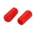 thumbnail image 2 of 200pcs Protector de rosca del tornillo rojo 6mm diámetro interior final de vinilo flexible de PVC Unique Bargains tapas protectoras para accesorios de tubería, 2 of 3