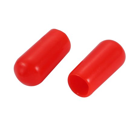 

200Pcs 6mm Inner Dia PVC Flexible Vinyl End Cap Screw Thread Protector