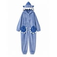 thumbnail image 4 of SimpleJoyi Womens Pajamas Shark Hooded Long Sleeve Plush Onesie Jumpsuit Pockets Sleepwear, 4 of 8