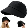 thumbnail image 5 of Eolstice Summer Bucket Hat, Wide Brim Sun Protection Hat, Casual Foldable Visor Cap, UV Blocking Fashion Hat for Women, Men, Outdoor Beach, 5 of 8