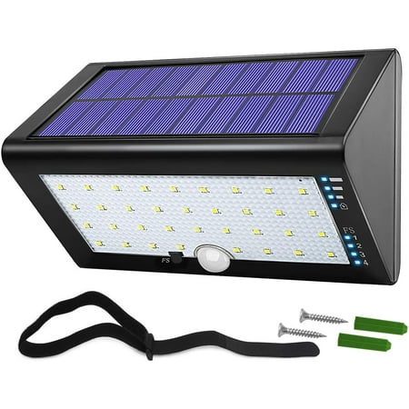 

JACKYLED Solar Lights with USB Charging 4000mAh 800 Lm Waterproof Solar Motion Sensor Lights
