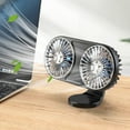 thumbnail image 3 of SPRING Usb Dual-Head Car Fan 360° Rotatable Atmosphere Suitable For Cars Campers Suv, 3 of 9