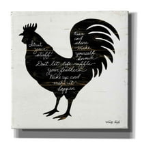 Epic Graffiti 'Rooster - Strut Your Stuff' by Cindy Jacobs, Canvas Wall Art, 18"x18"