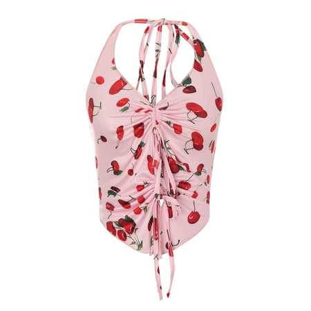 

CYMMPU Women Clothing Tunic Tees Going Out Shirt Corset Tops Sleeveless Tops One Shoulder Tops Tube Tops Summer Blouses Flowy Tops Red