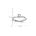 thumbnail image 2 of Gem & Harmony 14K White Gold Intial - D - Ring with Accent Diamond for Women, 2 of 5