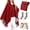 Red, variant on Wearable Heated Blanket Heated Shawl 3 Heat Settings for Office and Travel Soft Polyester Portable Wrap Offers Three Temperature Levels Ideal During Camping Outdoors