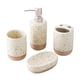thumbnail image 1 of Juego de accesorios de baño, portacepillos de dientes con base de madera, elegante vaso de 380 ml, dispensador con bomba para apartamento, dormitorio, 1 of 9