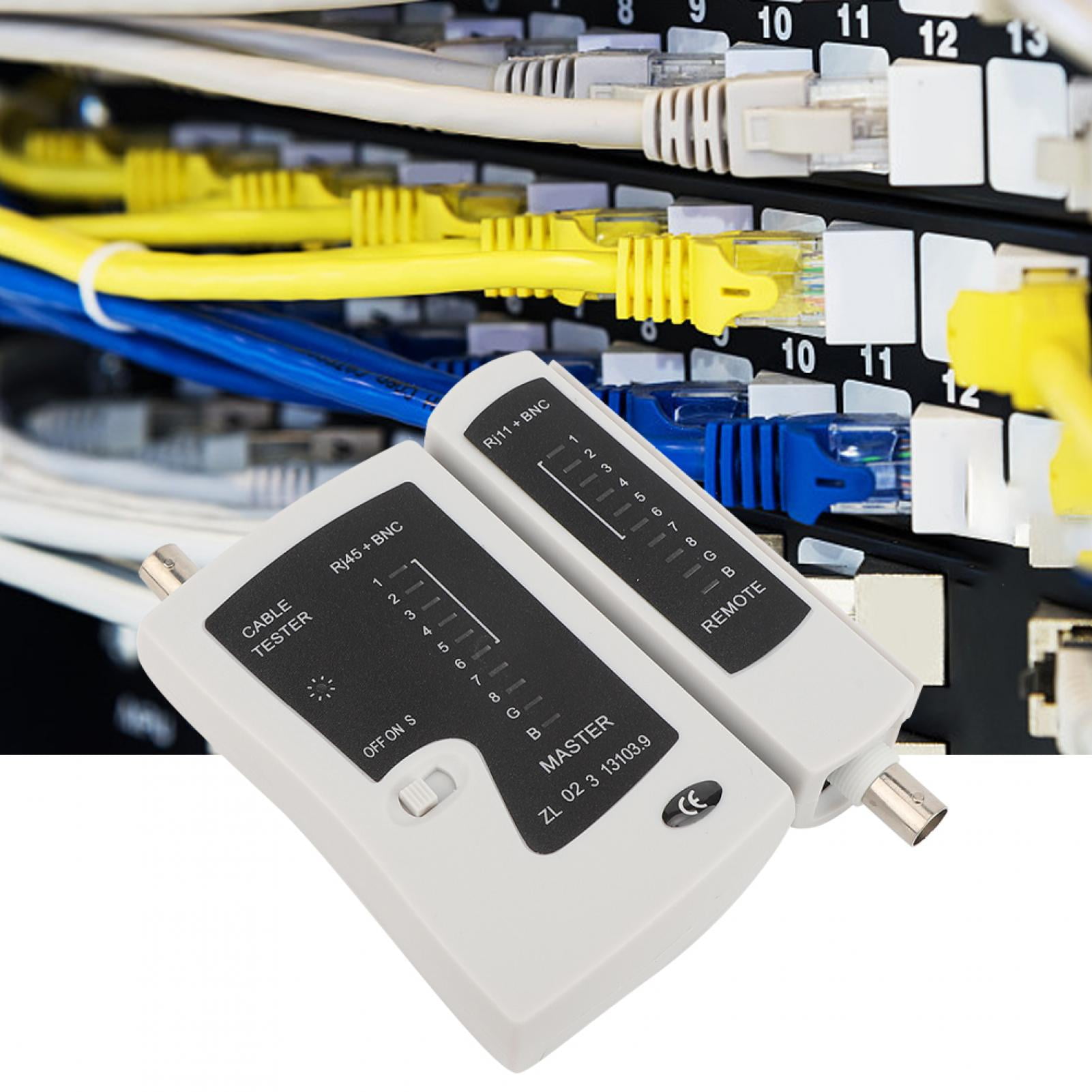 Spptty Cable Tester,Phone Cable Tester,YG468B Professional RJ45+BNC