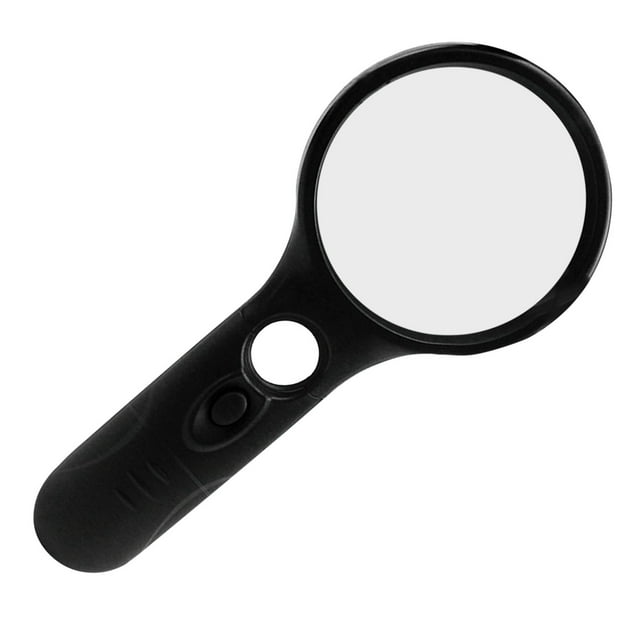 IROINID 45X Handheld 3 LED Light Magnifier For Reading Magnifying Glass Lens Jewelry