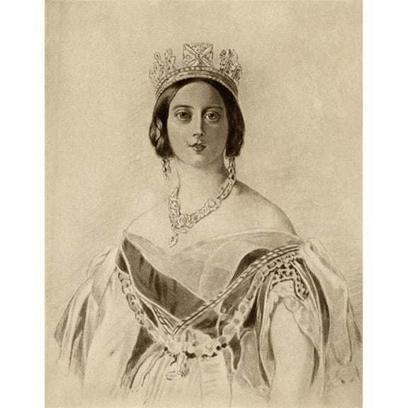 Queen Victoria 1819-1901 Princess Alexandrina Victoria of Saxe-Coburg Poster Print - Large - 24 x 32