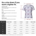 thumbnail image 4 of Bixox Men's Bouquet and Lavender Flowers Printed Short Sleeve Skinny Athletic T-Shirt, 4 of 6