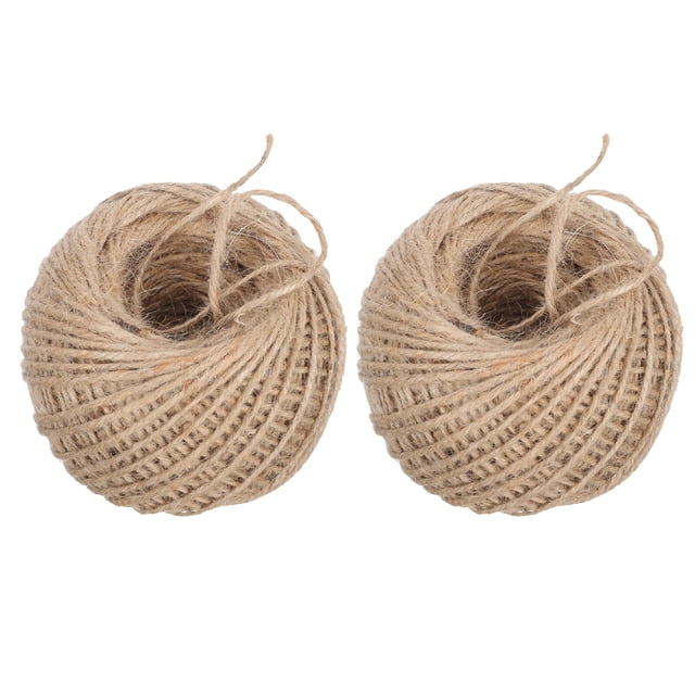 Miangastore Hemp Ropes Light Brown Food Grade Material 2 Rolls 393.00X0.12X0.12In