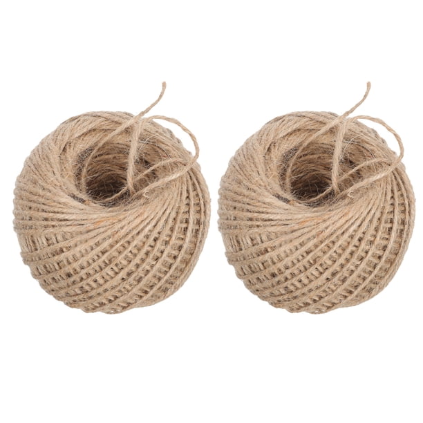 KAKOWELY 2 rollos de cuerdas de cáñamo decorativas para bricolaje, elegantes cuerdas de embalaje para tartas de cumpleaños de calidad alimentaria
