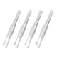 thumbnail image 3 of 12 Pcs Flat Tip Eyebrow Trimmer Tweezers Cosmetic Tool Silver Tone, 3 of 5