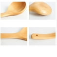 thumbnail image 2 of BESTYASH 3-Piece Khaki Wood Deep Soup Spoons Set for Everyday Stirring and Tableware Use, 2 of 8