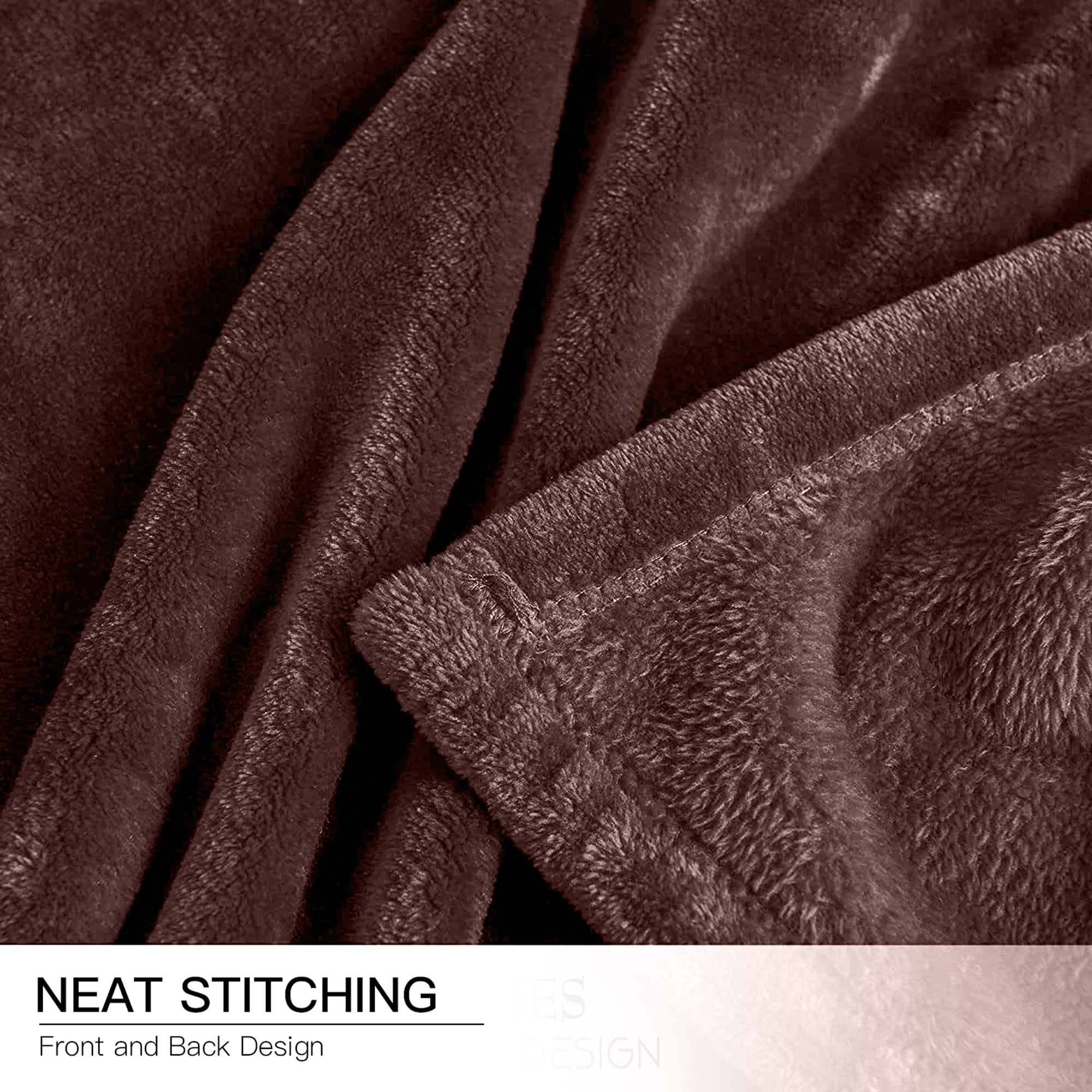 Throw Blanket, Fuzzy & Plush Warm Fleece Blanket, Throw Size Coffee Blankets for Couch Beds, Machine Washable Blankets for Women, 50" x 60"