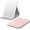 Pink, variant on PETGLE Travel Makeup Mirror, Portable LED Lighted Makeup Mirror, 360° Rotation Touch Screen Vanity Mirror, 60 LEDs, 3-Color Dimmable Lighting, Rechargeable Tabletop Folding Cosmetic Mirror, Black