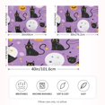 thumbnail image 2 of Yayeee Pillowcase Standard Size Set of 2 Satin Wrinkle Resistant Pillow Case, Purple Halloween Pattern, 2 of 7
