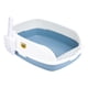 thumbnail image 2 of Caja de arena para gatos con tapa abierta, inodoro resistente, de lados altos, desmontable, fácil de limpiar Azul, 2 of 9