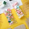 thumbnail image 5 of Popsicle Bags Ice Cream Bags Tutuviw 400 Pack Clear Ice Pop Bags,Thick Frozen Ice Cream Plastic Wrappers,Self Adhesive Ice Cream Bag,Sealing Packing Containers for DIY Making Supply (Clear), 5 of 7