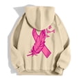 thumbnail image 6 of Shadoumai Womens Zip Up Hoodie Cancer Awareness Pullover Long Sleeve Casual Athletic Sweatshirt With Pocket Drawstring Fall Winter Jackets, 6 of 6