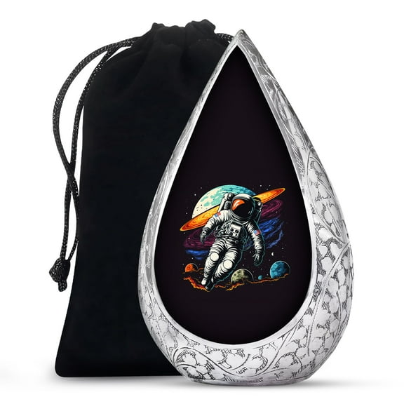 JAGSHASHI Astronaut - Funeral Urn For Mom & Dad - Burial Ashes Urns - Memorial Urns - Adult Ashes Urn - Cremation Urn Human - Decorative Urns For Ashes - 10 Inch - Large