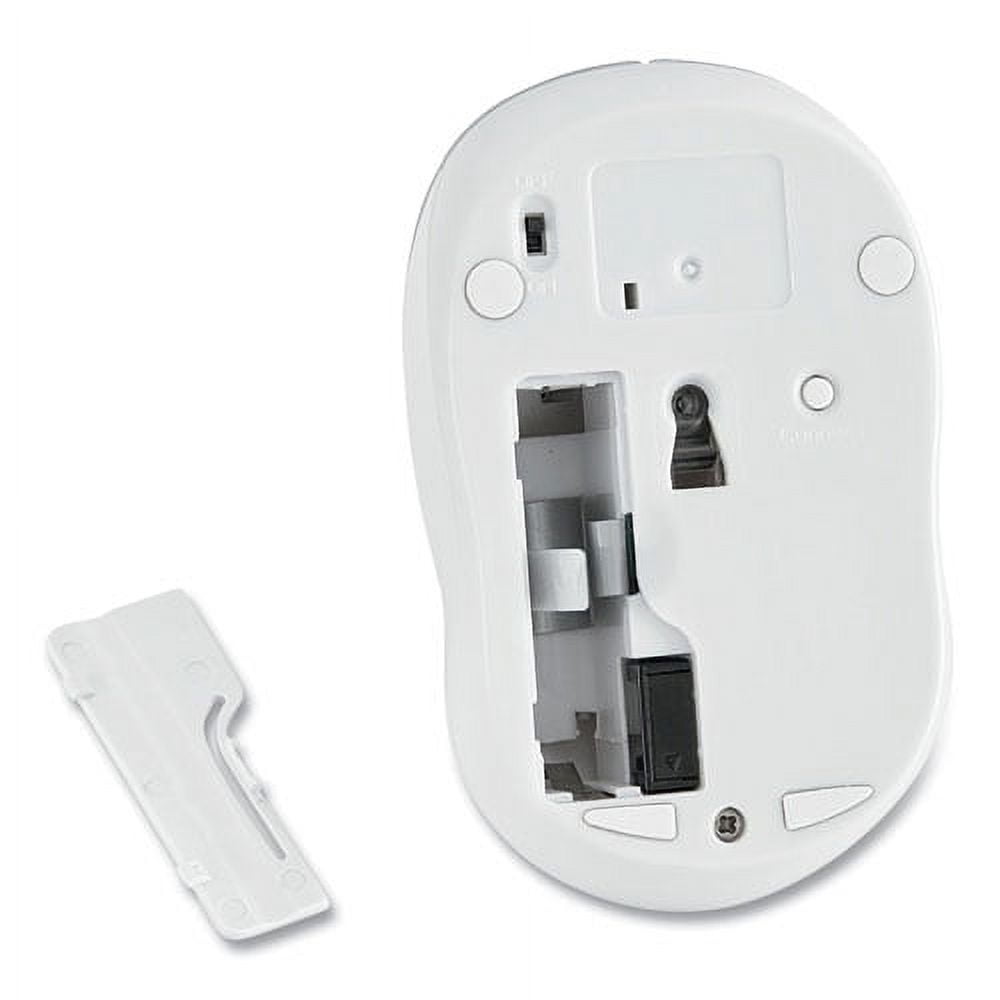 Silent Wireless Blue Led Mouse, 2.4 Ghz Frequency/32.8 Ft Wireless Range, Left/right Hand Use, Silver | Bundle of 10 Each