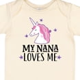 thumbnail image 4 of Inktastic My Nana Loves Me Unicorn Girls Baby Bodysuit, 4 of 5