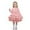 Pink, variant on XEGLSBU Dresses for Girls Size 6 to 7 Autumn Girls Party Dress Tiered Layered Gown for Celebration with Elegant Flowy Red Size 4-5 Years
