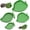 Mango-Shaped+Leaf-Shaped, variant on 2 count Leaf Reptile Water Dish, Reptile Water Bowl, Tortoise Habitat Accessories, Bearded Dragon Water Bowl, Feeding Plate for Turtle Small Snake Lizard, 2 Sizes