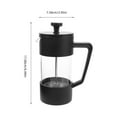 thumbnail image 2 of RUNROTOO Coffee Maker Travel Hand Coffee Pot Black PP For Kitchen Use 1Pcs, 2 of 8