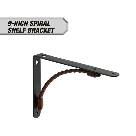 Hyper Tough 9" X 6.5" Spiral Shelf Bracket - Oil Rubbed Bronze