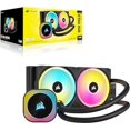 thumbnail image 2 of CORSAIR iCUE Link H100i RGB Liquid CPU Cooler - 240mm AIO - QX120 RGB Fans - Fits Intel® LGA 1700, AMD® AM5 - iCUE Link System Hub Included - Black, 2 of 10