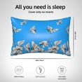 thumbnail image 6 of Disketp Japanese White Cranes Satin Pillowcase For Hair And Skin - Satin Pillow Cases Standard Size 20x30 Inches With Zipper,Gifts For Women Men, 6 of 8