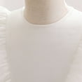 thumbnail image 5 of HOMADLES Summer Toddler Dress for Girls Ruffed Layered Crewneck Mesh Sleeveless Print Breathable Princess Dress White 7-8T, 5 of 9
