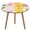 style-6, variant on Flamingo Pattern Round Fitted Tablecloth with Flannel Backing Elastic Table Cloth Waterproof Oil-Proof Plastic Table Cover Table Up 40"-54" Diameter)